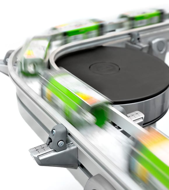"The new conveyor system reduces engineering time and ramp-up time," Göran Abbestam, product manager at Flexlink