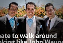 ‘I hate to walk around looking like John Wayne’