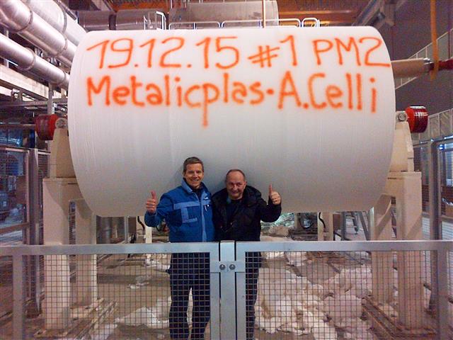 The start-up team at Metalicplas's plant in Romania