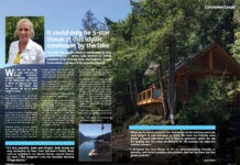 It could only be 5-star tissue at this idyllic treehouse by the lake