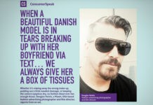 When a beautiful Danish model is in tears breaking up with her Boyfriend via text… We always give her a box of tissues