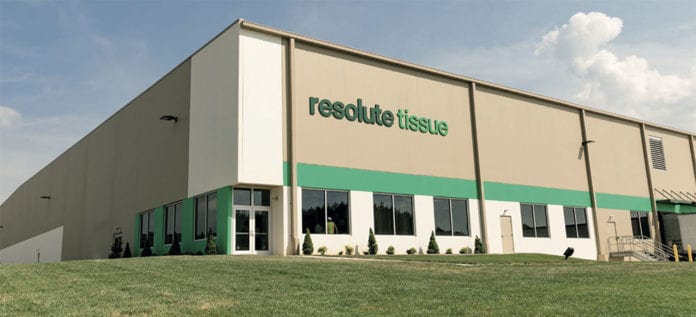 Resolute Tissue Group_Tissue World Magazine High efficiencies: Resolute Tissue's new distribution centre in Tennessee