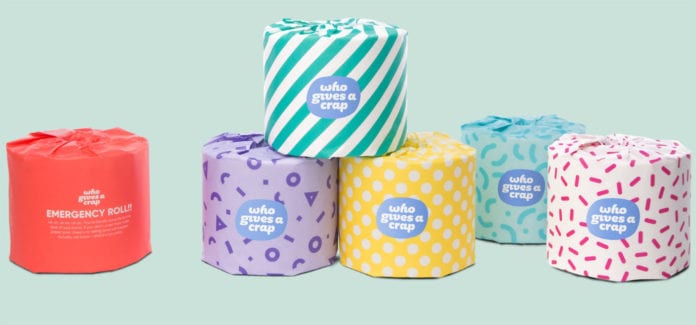 Australian-based environmentally conscious tissue producer Who Gives A Crap Australian-based environmentally conscious tissue producer Who Gives A Crap