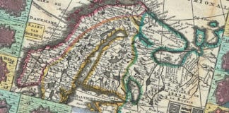 OLD AND SLOW PRODUCTION – BUT POISED TO REAP BENEFIT OF LOW CARBON EMISSIONS "Royaume de Suede", La Feuille Map of Scandinavia (Sweden, Norway, Finland), Daniel de Lafeuille (1640–1709). Source WikiCommons CC.