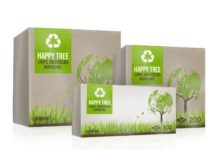 BAROMETER ISSUE: SPECIAL FEATURE, Poppies Europe Innovation: Poppies Europe has developed a new brand – ‘Happy Tree’ – which is made from 100% recycled unbleached tissue