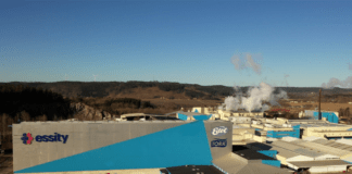 Essity attempts its first CO2 emission-free tissue production Essity Lilla Edet plant