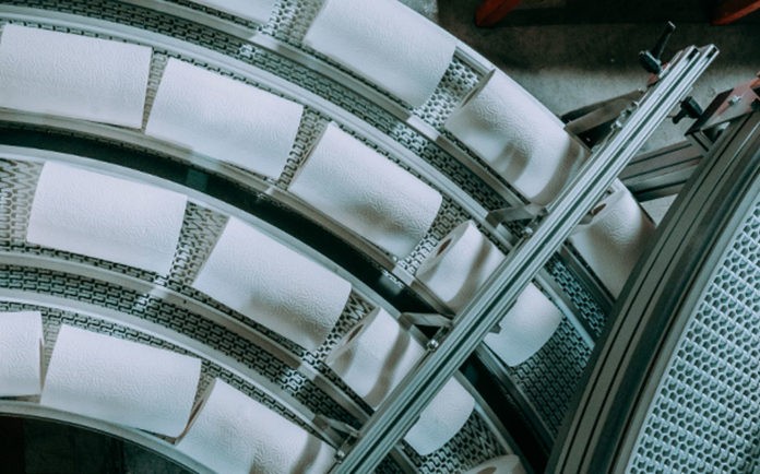 Tissue rolls on machine, Navigator Company Tissue rolls on machine, Navigator Company