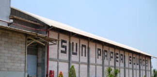 WHEN THE COVID-19 CRISIS BROKE WE WERE ALREADY GEARED UP TO MEET THE NEW CHALLENGES Gearing up: The company's 13-acre Sun Paper Source plant in Indonesia; Following the outbreak of Covid-19, the businesses have expanded into new and bigger markets they previously weren't able to get a foothold in.