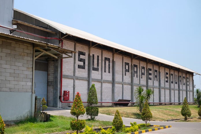 Gearing up: The company's 13-acre Sun Paper Source plant in Indonesia; Following the outbreak of Covid-19, the businesses have expanded into new and bigger markets they previously weren't able to get a foothold in. Gearing up: The company's 13-acre Sun Paper Source plant in Indonesia; Following the outbreak of Covid-19, the businesses have expanded into new and bigger markets they previously weren't able to get a foothold in.