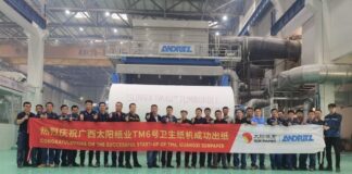 Guangxi Sun Paper boosts capacity with 60,000tpy start-up