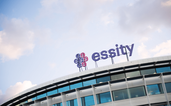 Essity building with sign Essity building with sign