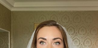 The challenge – a wedding dress made from just four rolls of toilet paper for Tabitha’s hen do fun