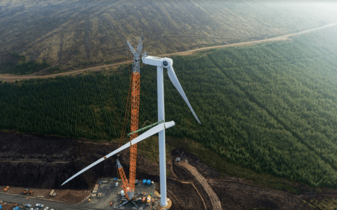 Kimberly-Clark’s Scottish wind farm is up and running after going live on 1 April 2023