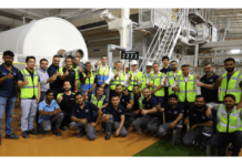 2,222m/min – FHH announces world speed record The Abu Dhabi-based mill team and the record-breaking Valmet-supplied DCT tissue machine