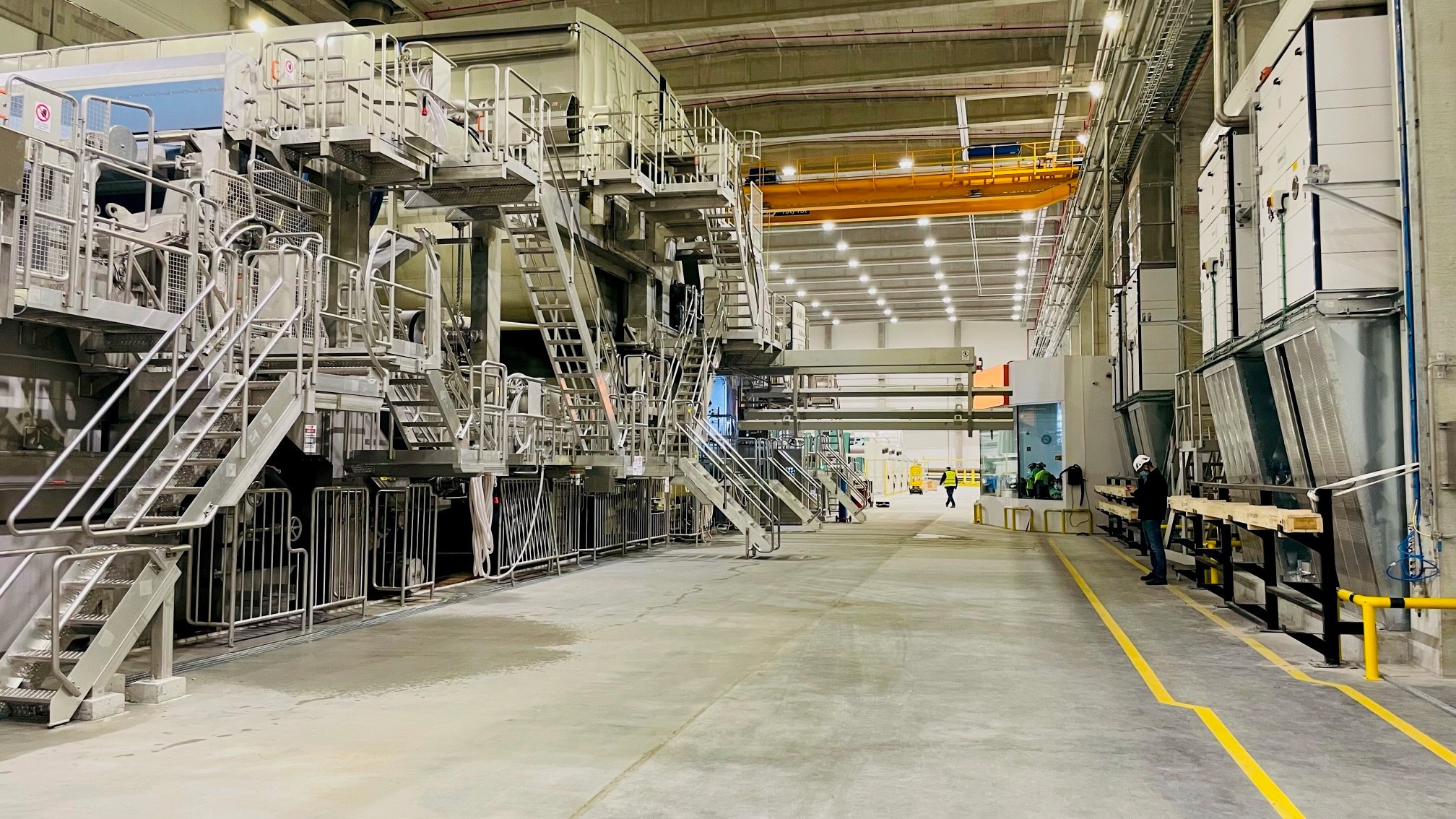 Production boost: TM8 - the company’s second Valmet-supplied Advantage DCT line - was started up at the Klucze plant in June 2022.