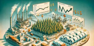 SPECIAL FEATURE: ANNUAL REVIEW 2023 Image: Supply chain Pulp and Paper. PURPLEPRINT Creative