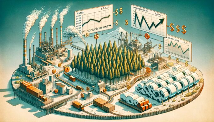 Image: Supply chain Pulp and Paper. PURPLEPRINT Creative Image: Supply chain Pulp and Paper. PURPLEPRINT Creative