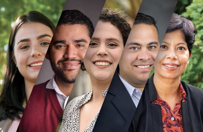 North Carolina State University’s Keren A. Vivas, Ramon E. Vera, Naycari Forfora, Ronalds Gonzalez, and Georgetown University’s Sudipta Dasmohapatra. North Carolina State University’s Keren A. Vivas, Ramon E. Vera, Naycari Forfora, Ronalds Gonzalez, and Georgetown University’s Sudipta Dasmohapatra.