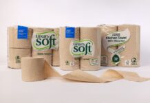 Tesco introduces range of tissue products made using recycled cardboard Tesco teams up with WEPA to introduce three new products to its own-brand line including a 100% recycled brown tea towel and 100% recycled brown luxury soft luxury toilet tissue.