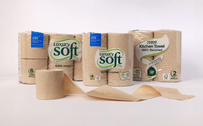 twm-febnewsletter-7 Tesco teams up with WEPA to introduce three new products to its own-brand line including a 100% recycled brown tea towel and 100% recycled brown luxury soft luxury toilet tissue.