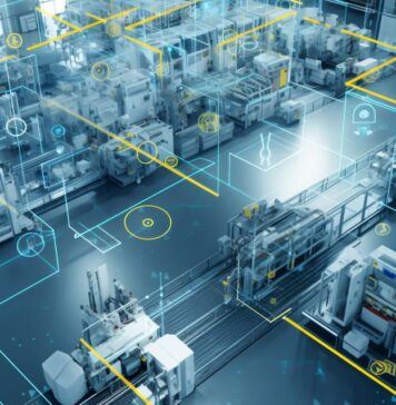 TissueWorld Webinar: Competitive Edge in Tissue utilizing Digitalization and AI Factory Industrial Engineer working with automation robot arms machine in intelligent factory.
