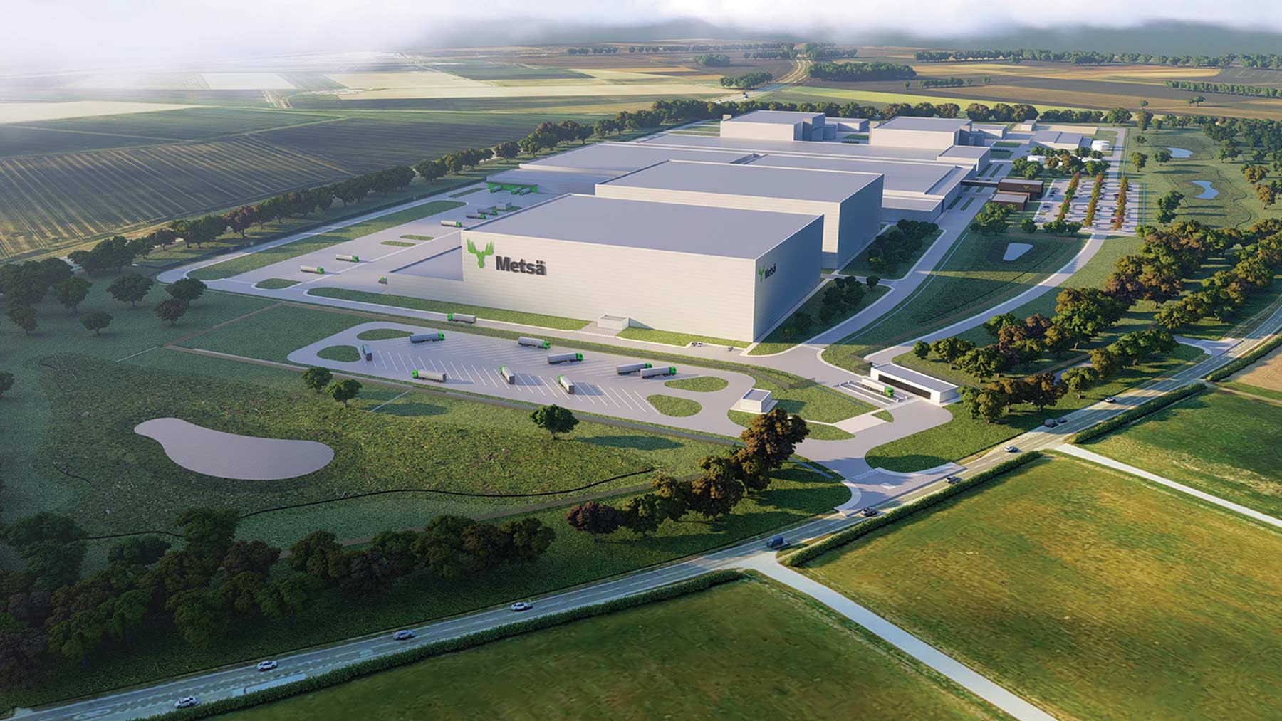 Metsä Tissue’s mock up of its 240,000tpy plant in Goole, UK: the site is being ramped up over the next decade