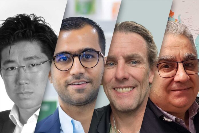 Franck Bancarel, International Duni – USA – IMEA – Asia Pacific, Mergers & Acquisitions Director, Duni Group / Abizer Jani, Director, Paperlink International FZCO / Grant Downham, BTG Global Market Manager / Giulio Bignami, President of Microline